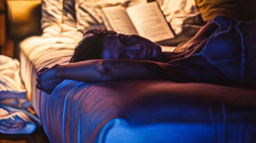 Pintura al óleo: el sombrío hyperrealistic dibujos de Damien Loeb