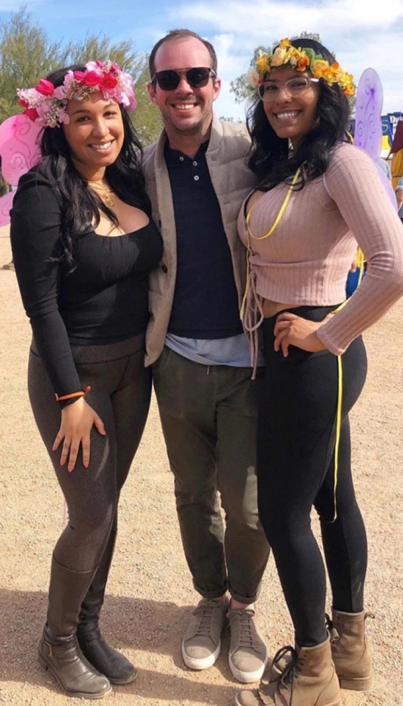 Polygamous harmony: the couple met at a Party with a girl and turned into a love trio