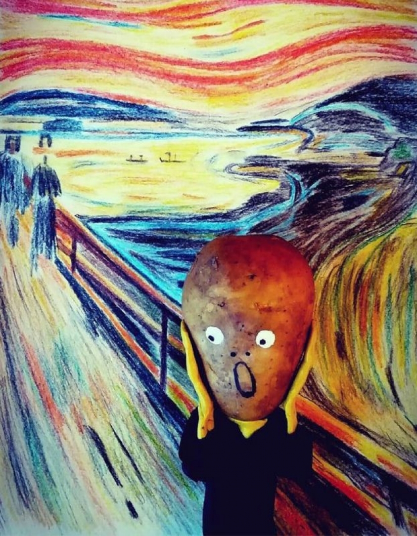 Praising a national brand, a blogger from Belarus creates masterpieces from potatoes Praising a national brand, a blogger from Belarus creates masterpieces from potatoes