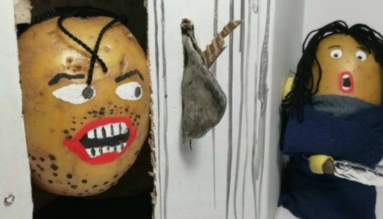 Praising a national brand, a blogger from Belarus creates masterpieces from potatoes