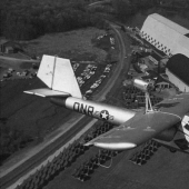Real inflable avión que fue creado durante la Segunda guerra mundial