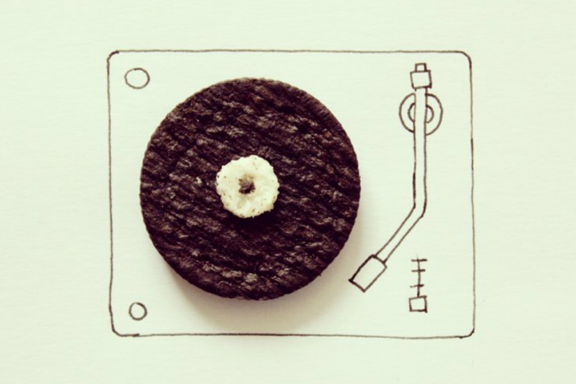 Real works of art out of everyday items and food Real works of art out of everyday items and food