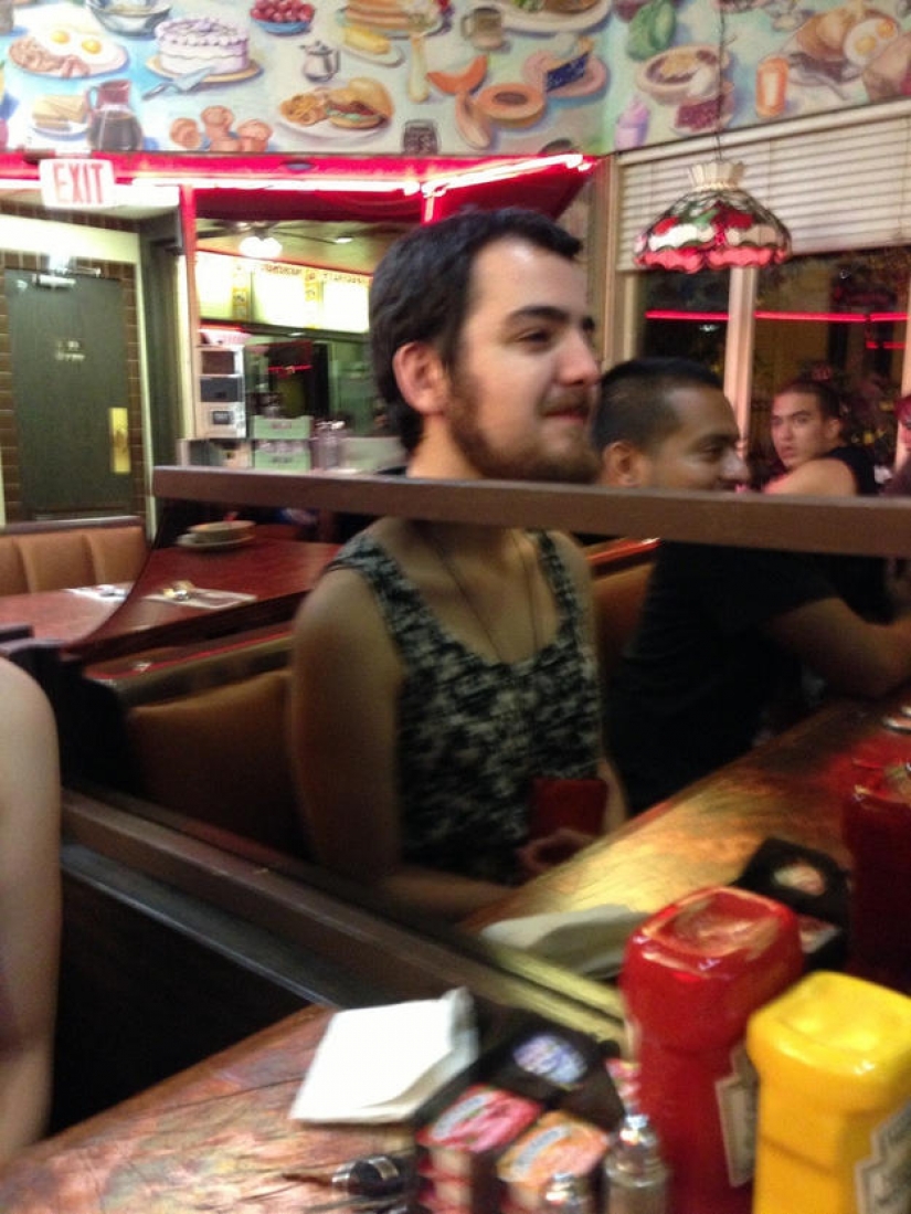 Reflections in the subject and not very