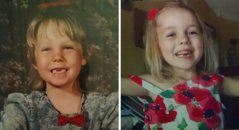 Regreso al futuro: las fotos de los familiares que se ven obligados a creer en una máquina del tiempo