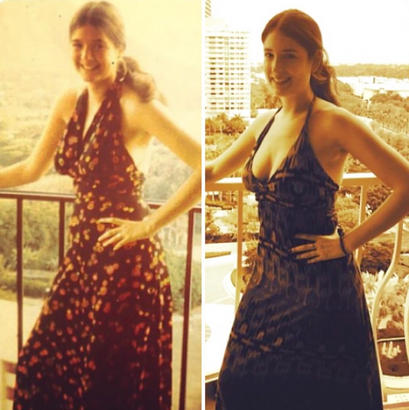 Regreso al futuro: las fotos de los familiares que se ven obligados a creer en una máquina del tiempo