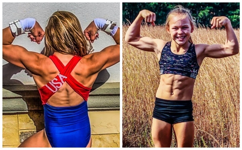 Se parece a 10 años de edad chica que entrena durante 30 horas a la semana
