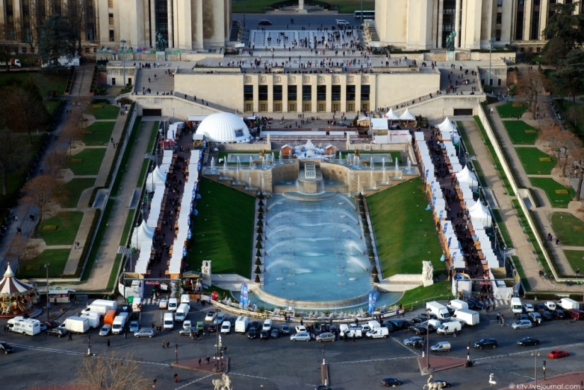 Se parece a París desde la torre Eiffel