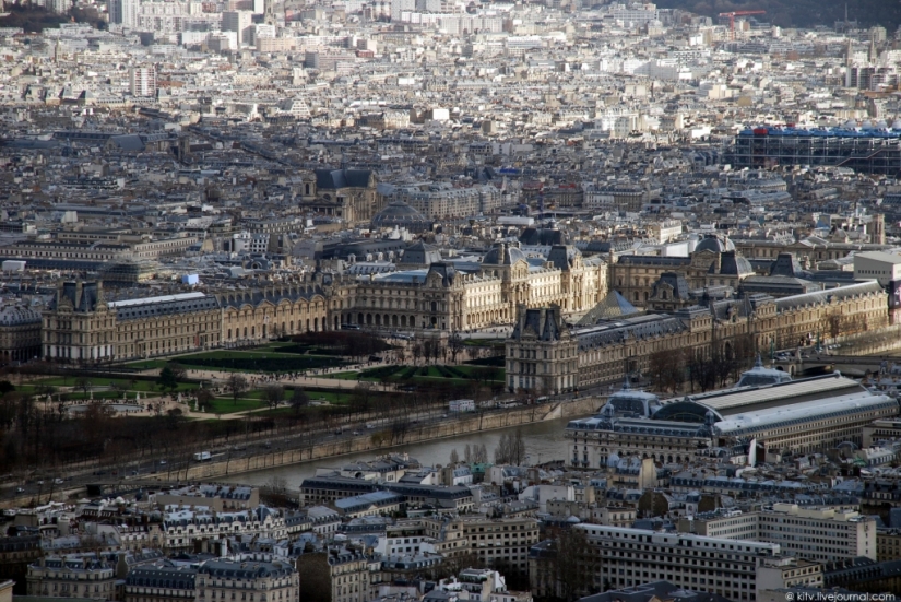 Se parece a París desde la torre Eiffel