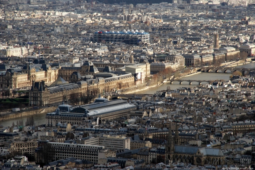 Se parece a París desde la torre Eiffel
