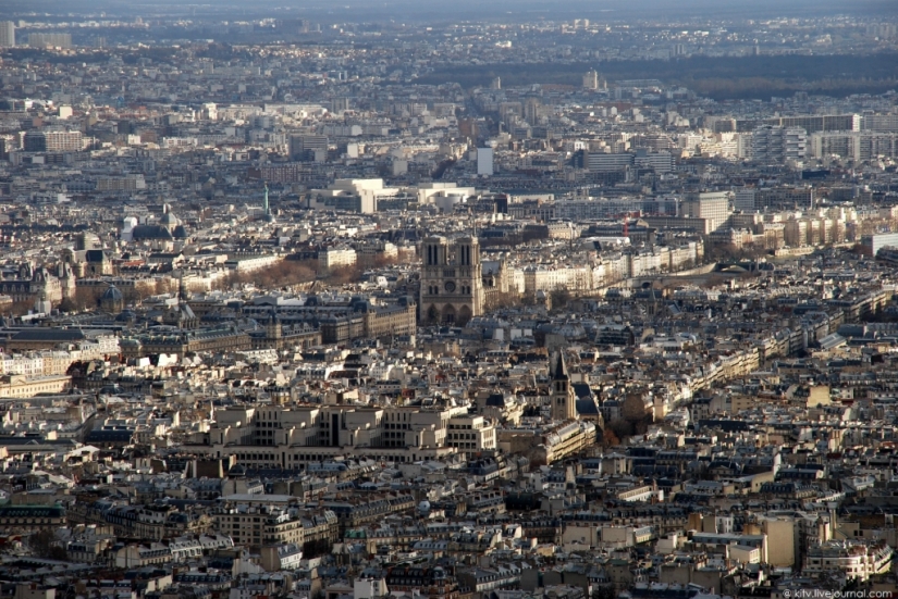 Se parece a París desde la torre Eiffel