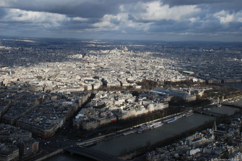 Se parece a París desde la torre Eiffel