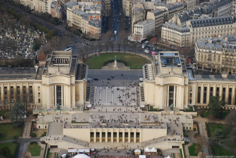 Se parece a París desde la torre Eiffel