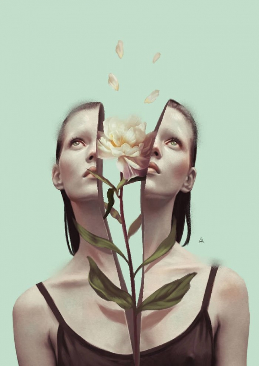 Sensual illustrations about women Ikata Aydogdu