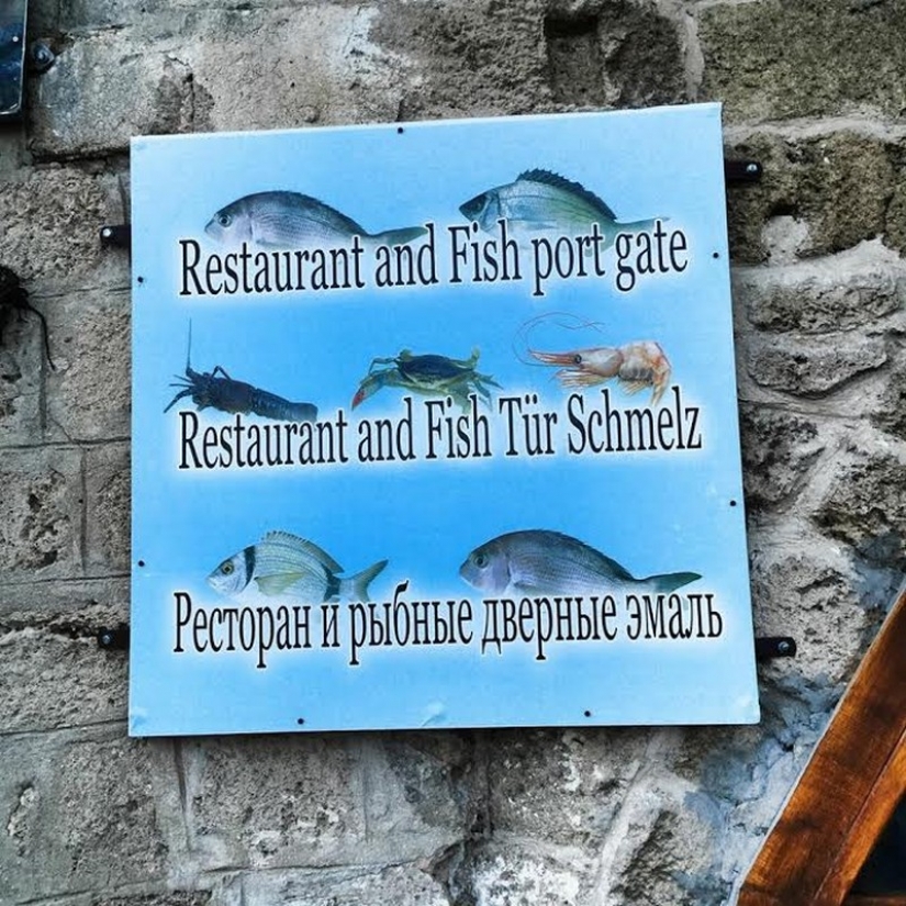 -Ser intérpretes: 15 ridículo traducciones en los anuncios y etiquetas