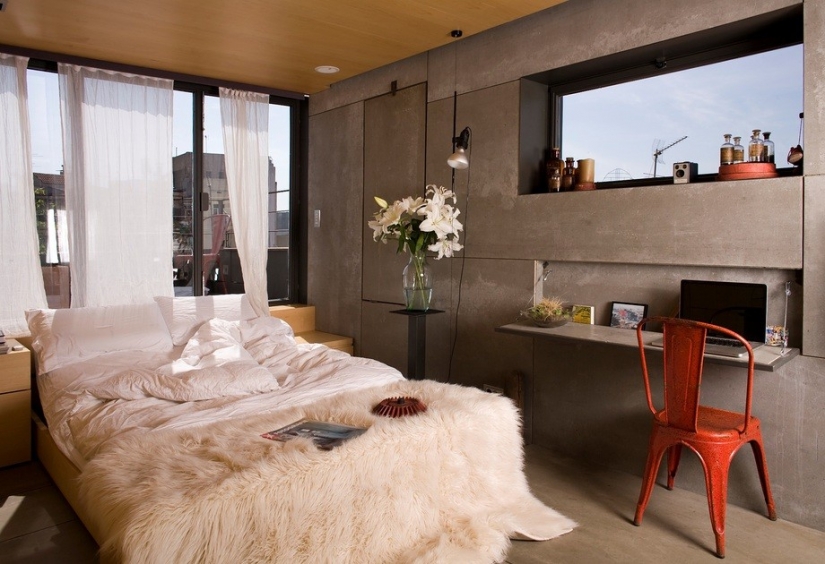 Seven tiny houses, each meter which is perfect