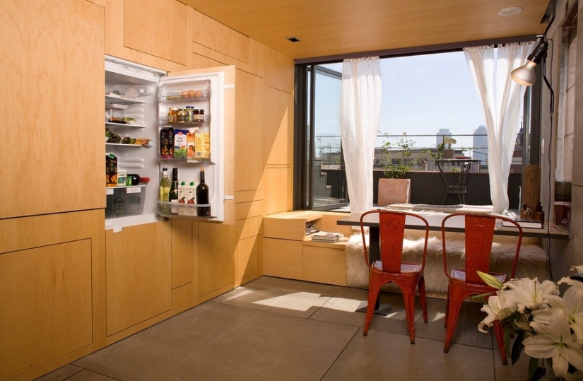 Seven tiny houses, each meter which is perfect