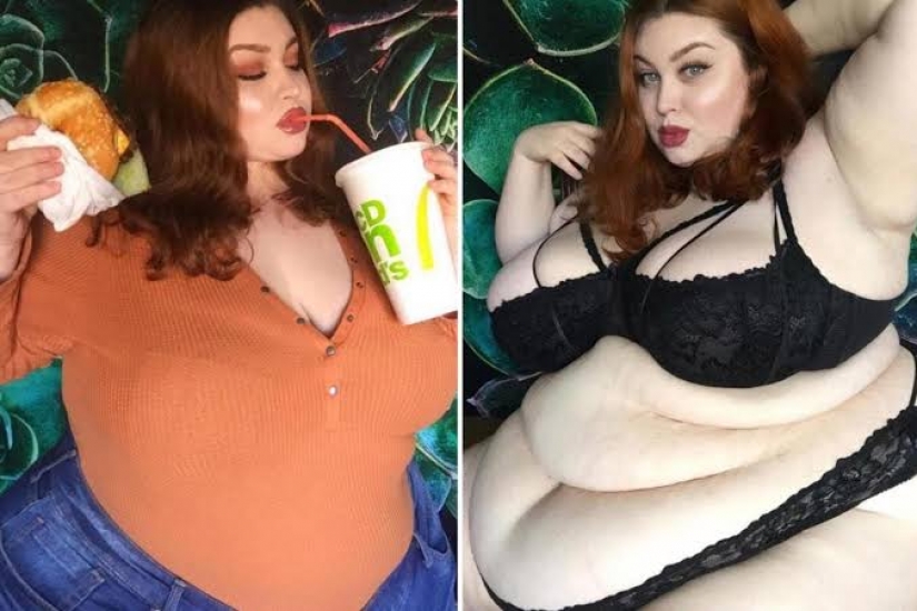 Sex and Burger: American weighing 200 pounds sexy absorb the food for the money