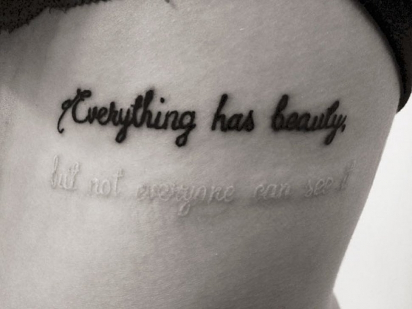 Smart tattoo with a hidden meaning, which are worth a look twice