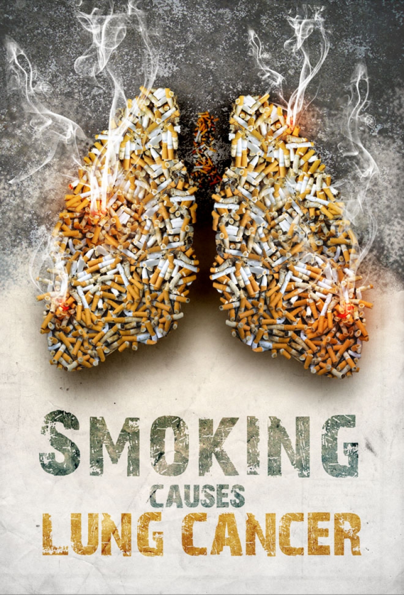 Smoking kills: examples of the most shocking anti-Smoking ads