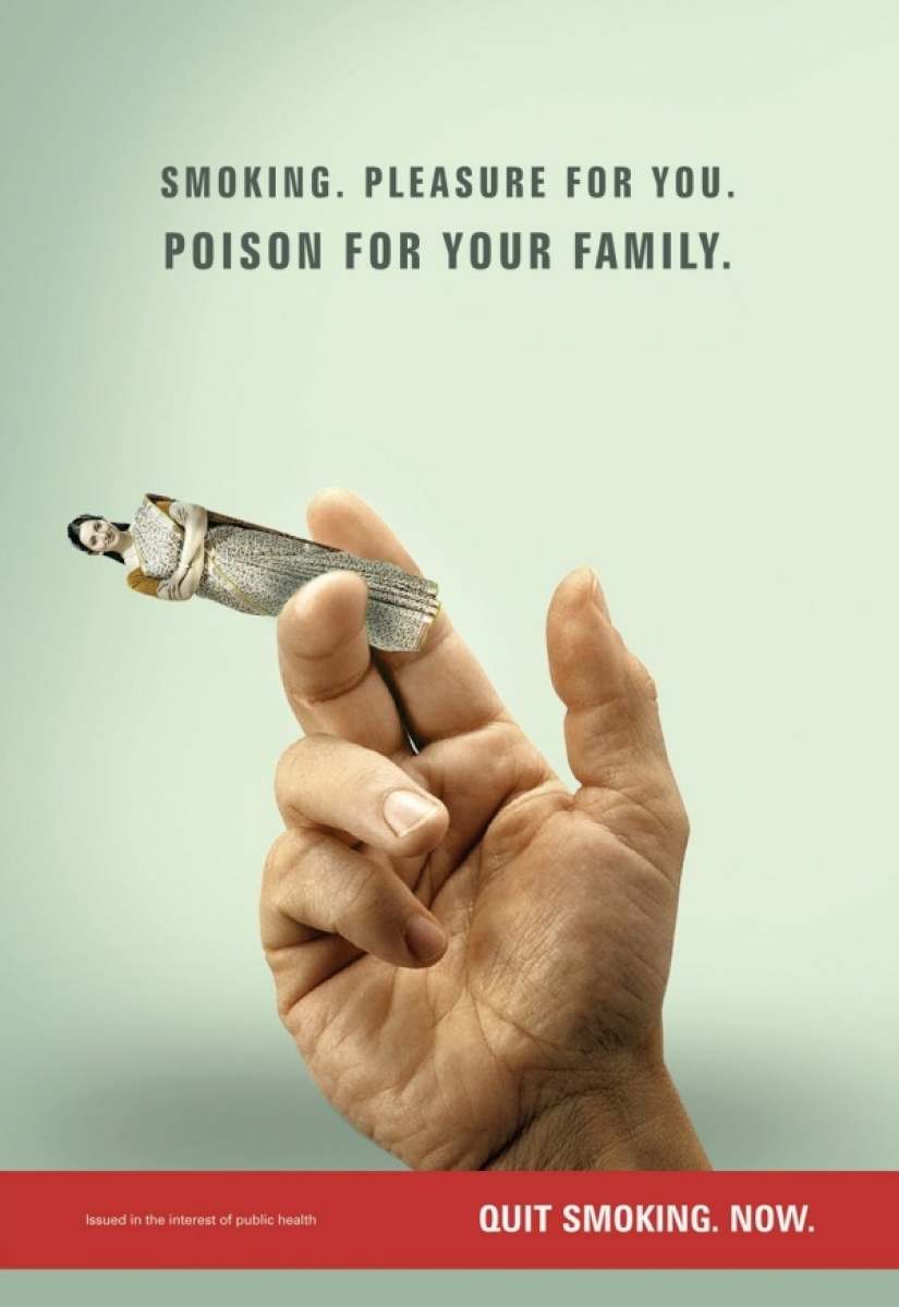 Smoking kills: examples of the most shocking anti-Smoking ads