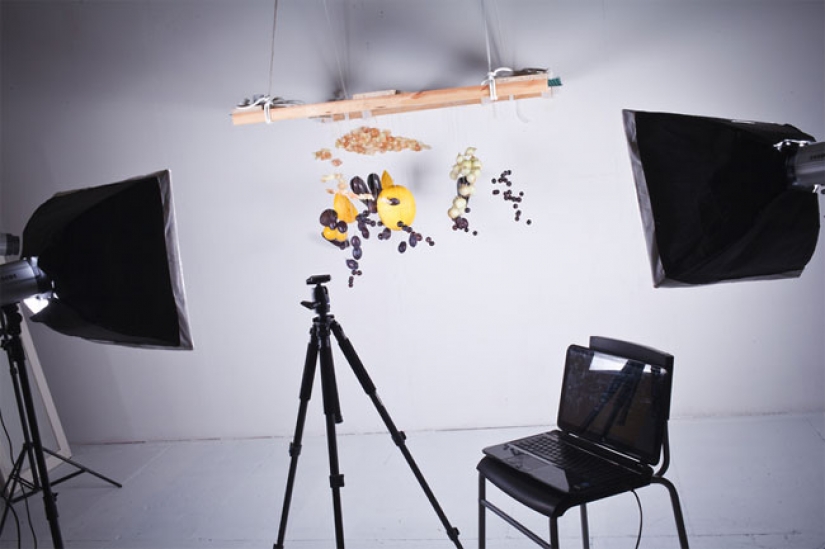 Stunning pictures of food which open only at a certain angle