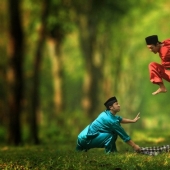 Suburb of Jakarta - here time stands still