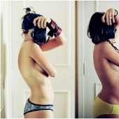 The 40 weeks of pregnancy ten self-portraits