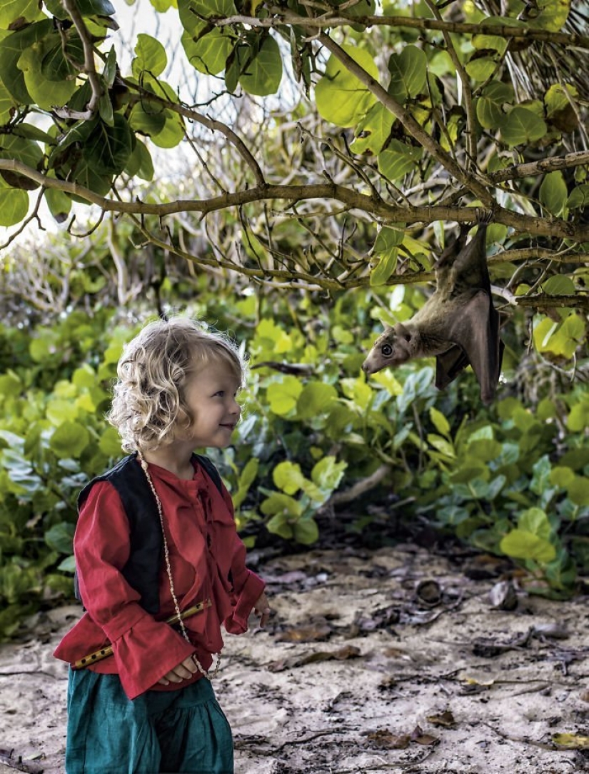 The adventures of baby in the style of pirates of the Caribbean