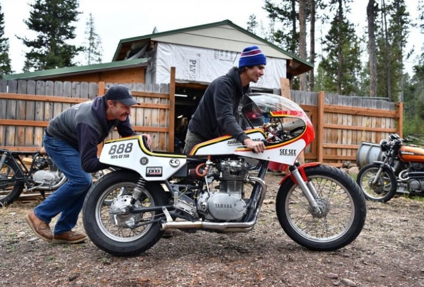 The American collected a motorcycle that runs on vodka and beat the speed record