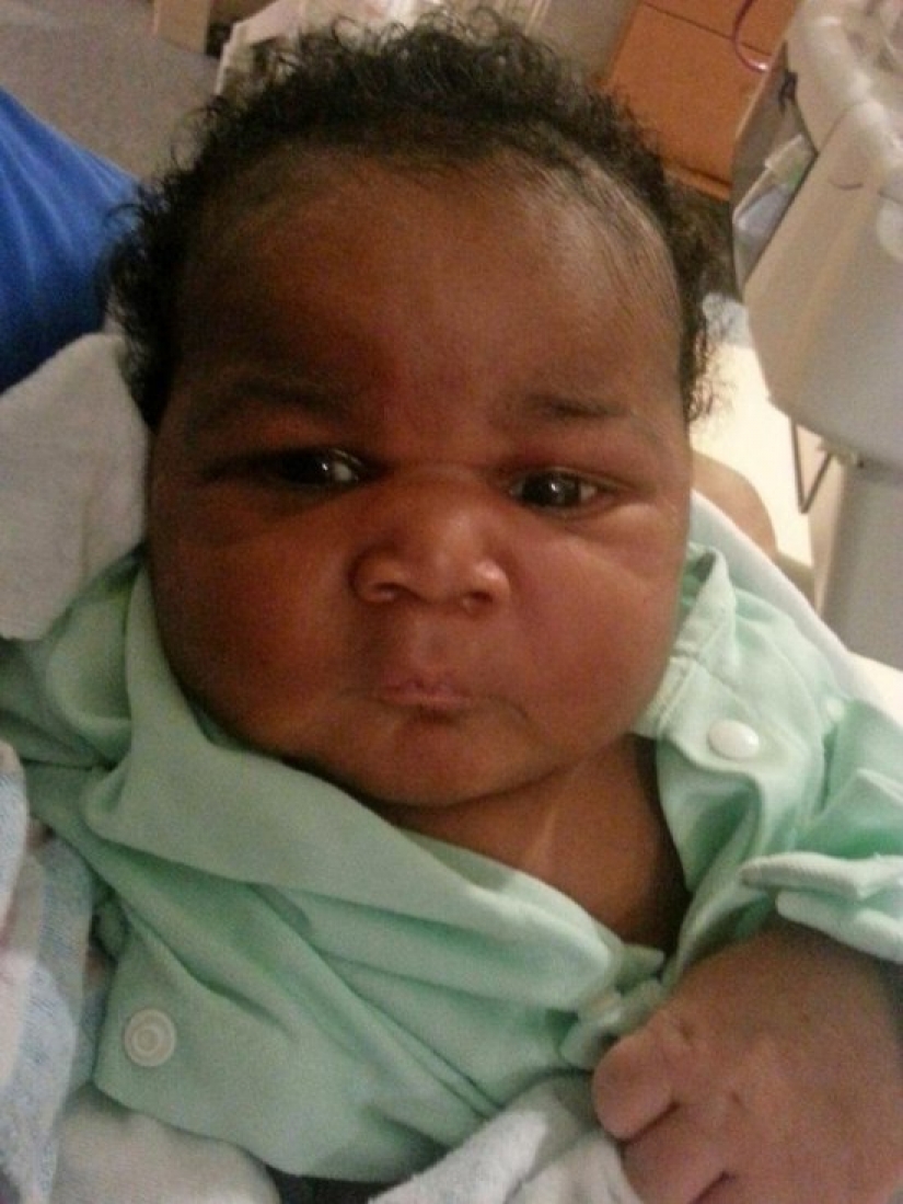 The babies look like little old men