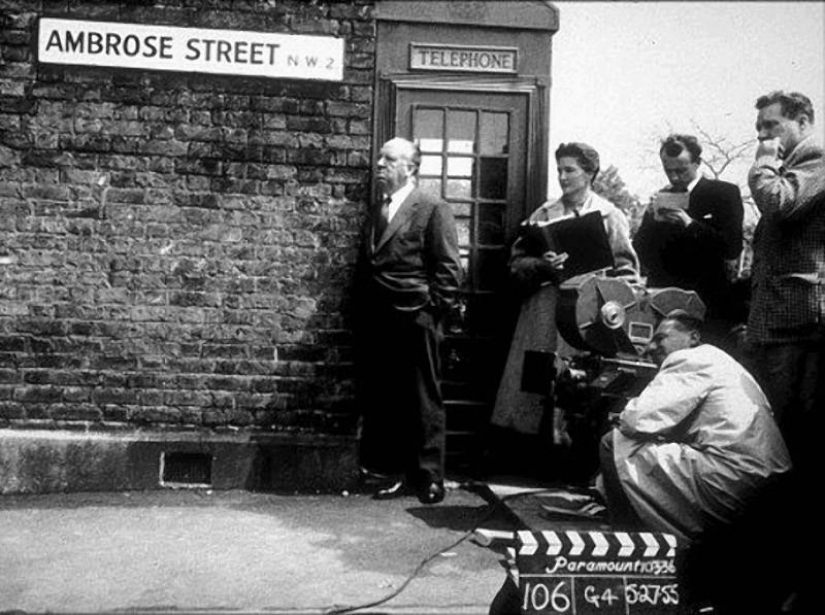 The best footage from movie sets Hitchcock, master of suspense