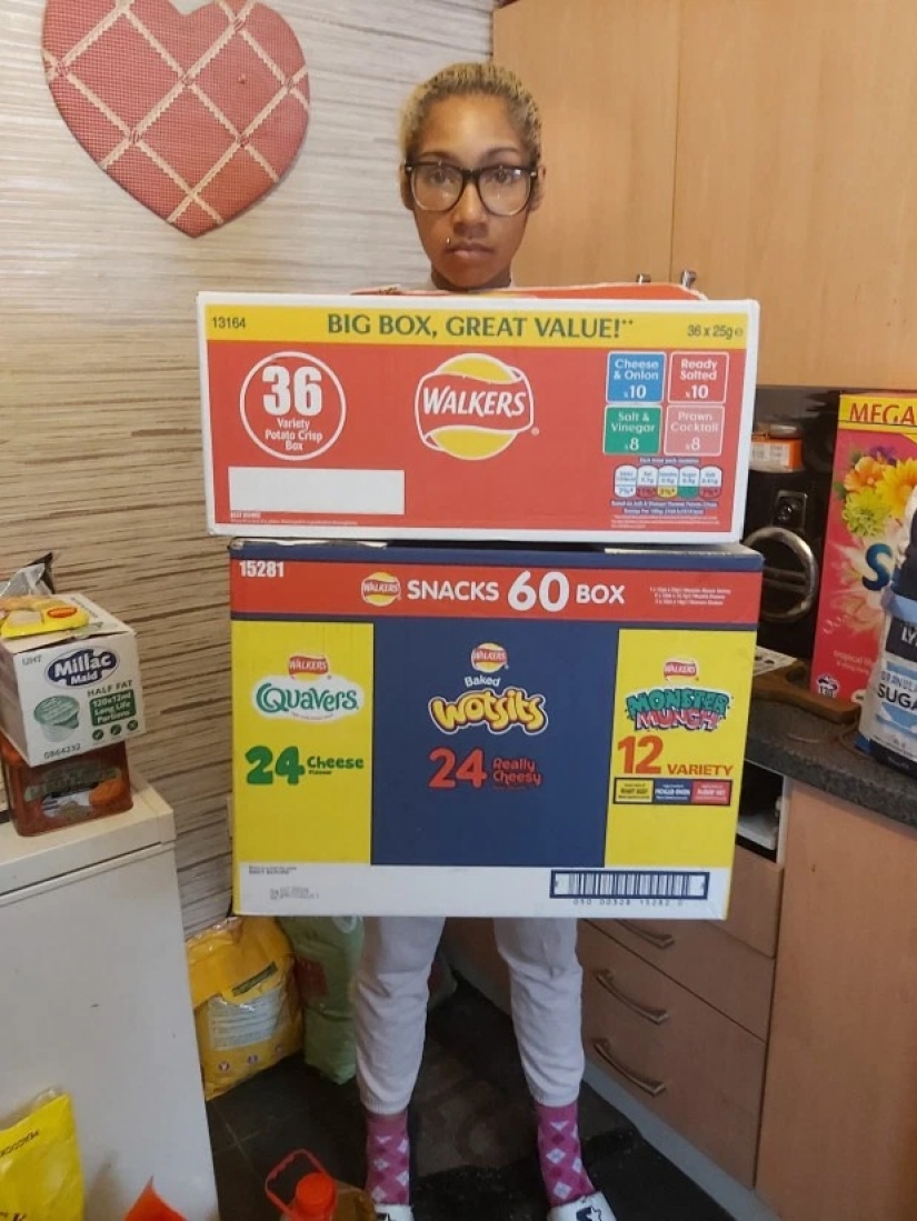 The Brits have made an impressive food and bought weapons to protect themselves from thieves during a pandemic