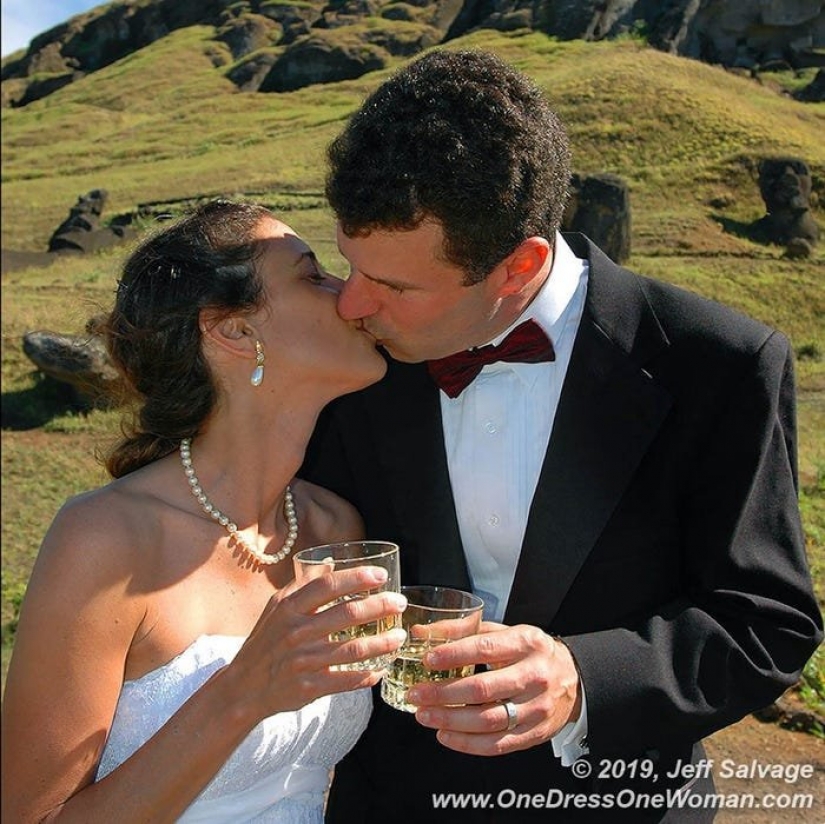 The eternal bride: the man 12 years photographing wife in wedding dress around the world