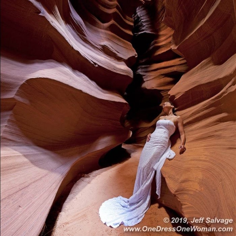 The eternal bride: the man 12 years photographing wife in wedding dress around the world