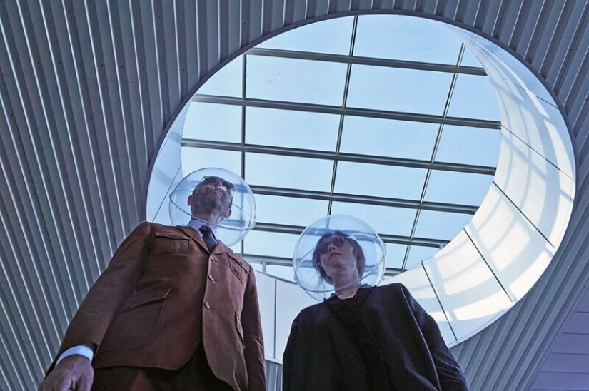 The Germans invented a helmet for social distancing