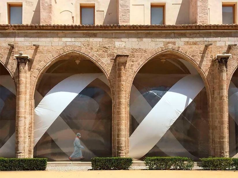 The Germans invented a helmet for social distancing