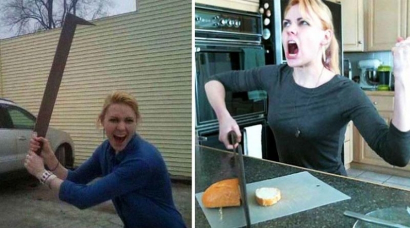 The girl and her scimitar orcs, Uruk-Hai The girl and her scimitar orcs, Uruk-Hai