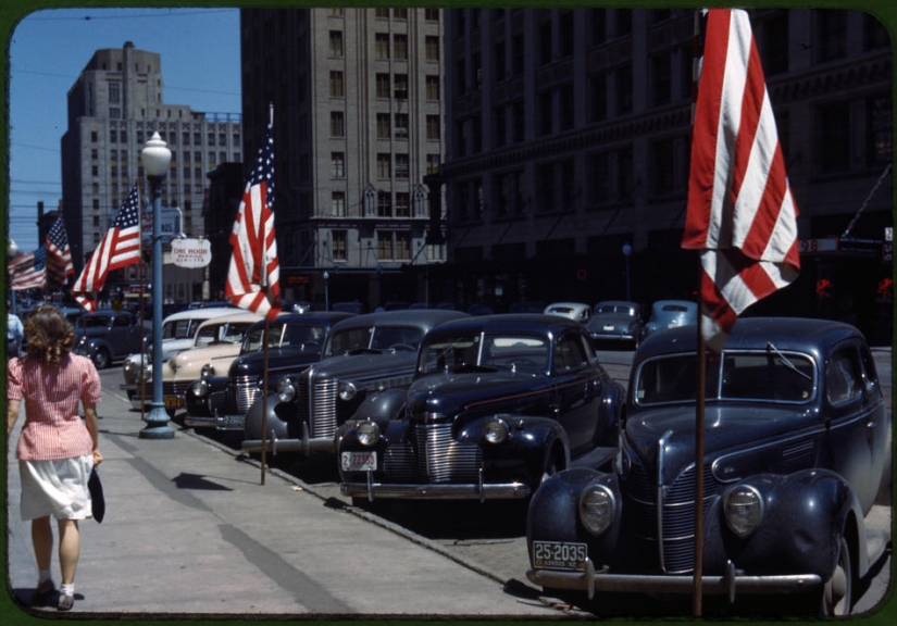 The great depression in the United States in color