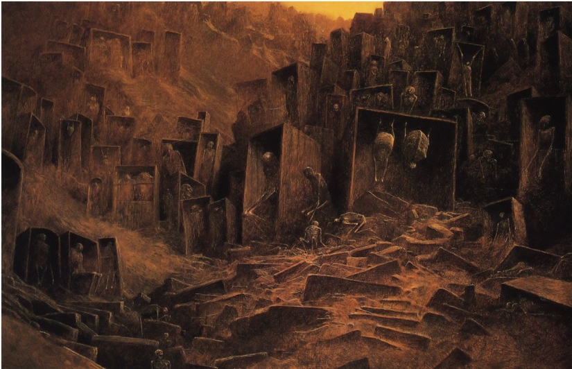 The horrific pictures of the Polish artist, who was killed by a deranged Teens