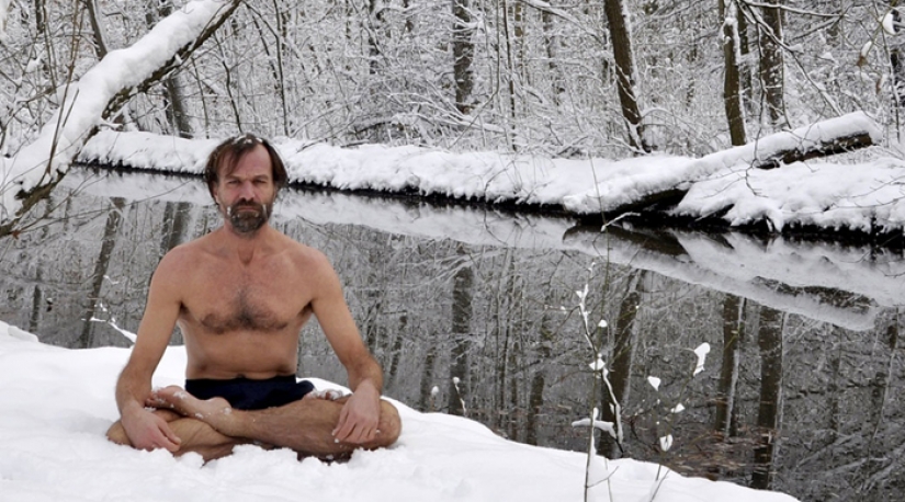 The "ice man" WIM Hof, conquering mountains in shorts