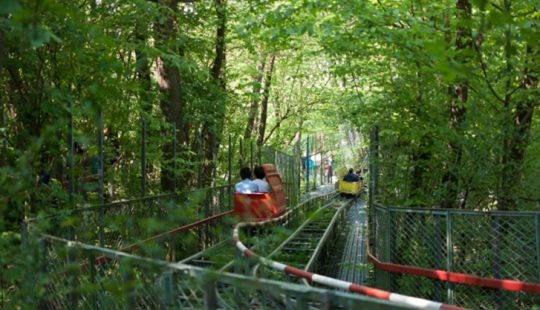 The Italian single-handedly built an amusement Park in the woods