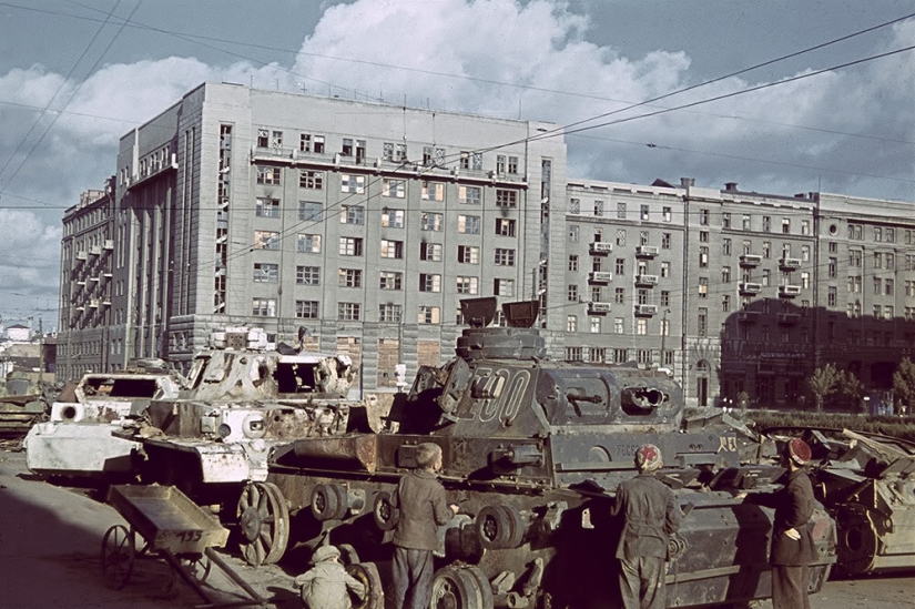 The Kharkov during the German occupation in color