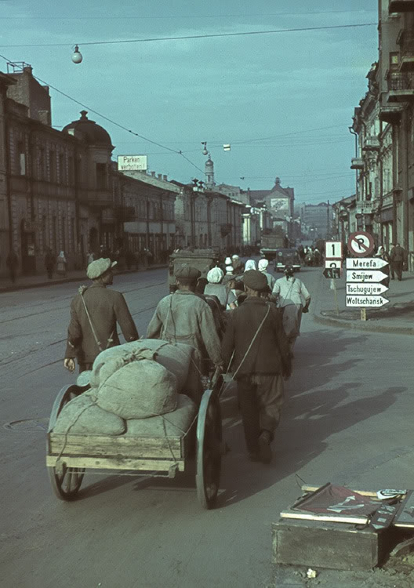 The Kharkov during the German occupation in color