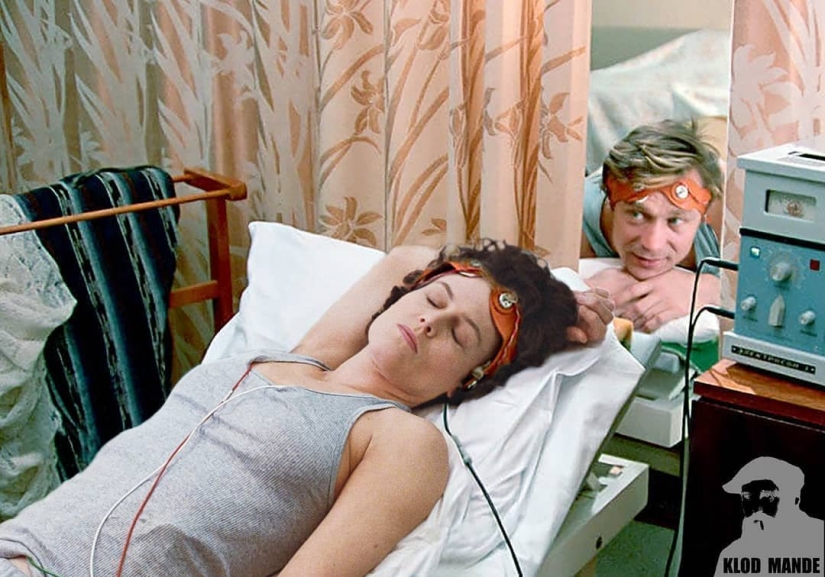 The meeting of Hollywood and Soviet cinema classics 15 funniest collages