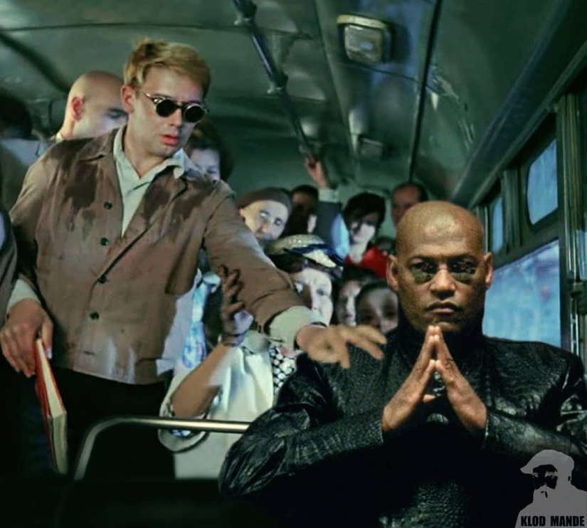 The meeting of Hollywood and Soviet cinema classics 15 funniest collages