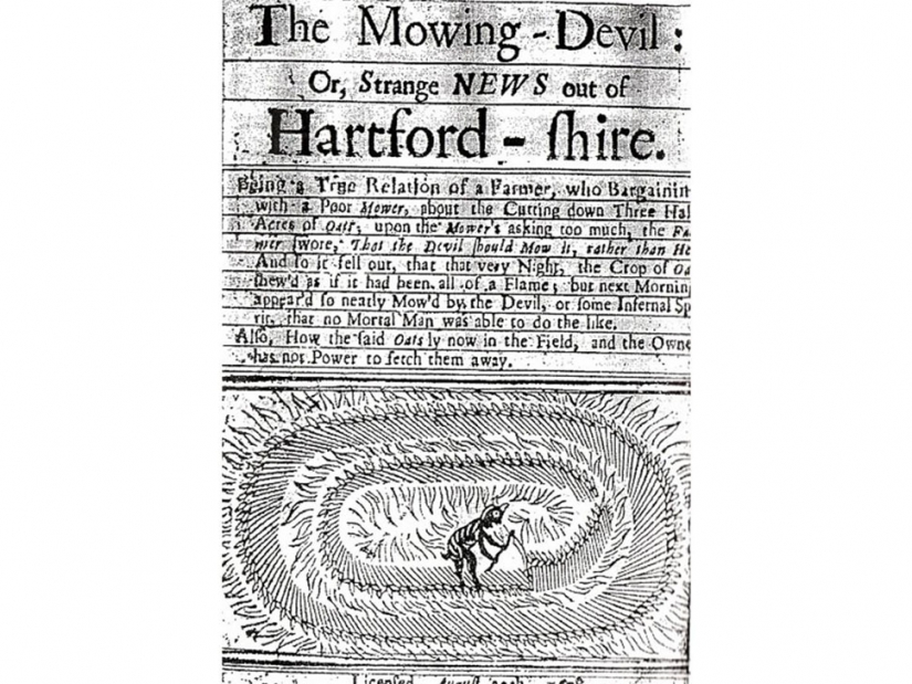 The most famous in the history of the mysterious crop circles