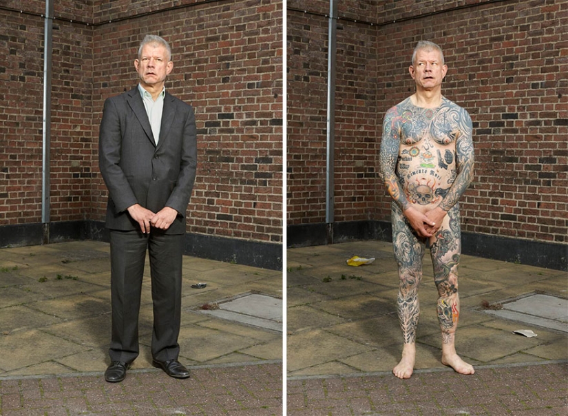 The naked truth. People scored from head to toe in clothes and without