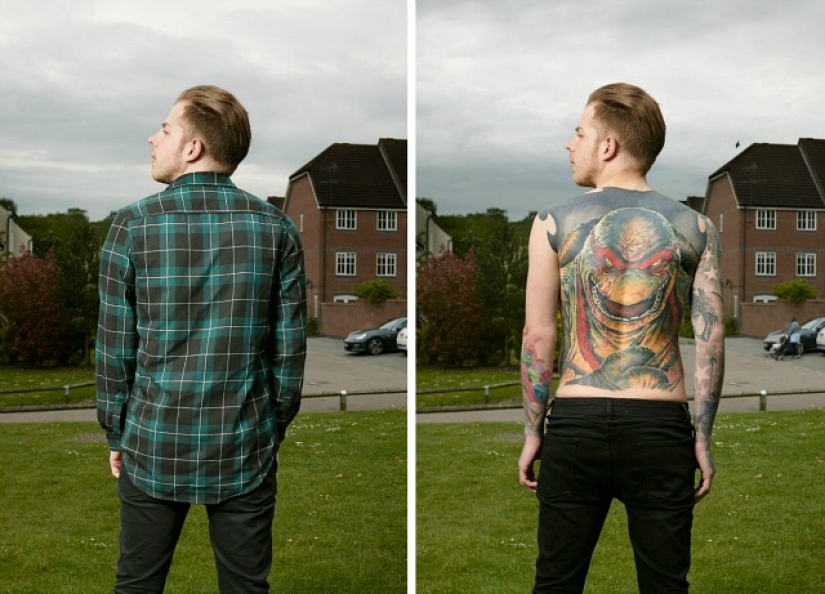 The naked truth. People scored from head to toe in clothes and without