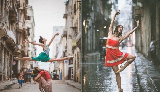 The passion of the Cuban and Russian ballet school: street snaps of the dancers