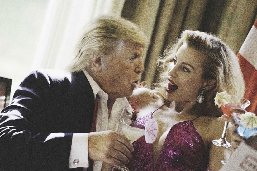 The pictures that Donald trump would burn